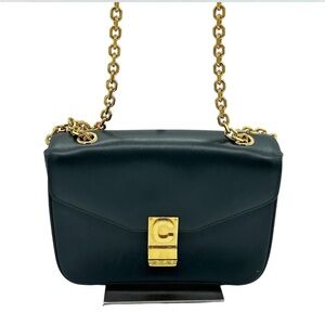 Celine Medium C Bag in Hunter Green from the 2018 Collection